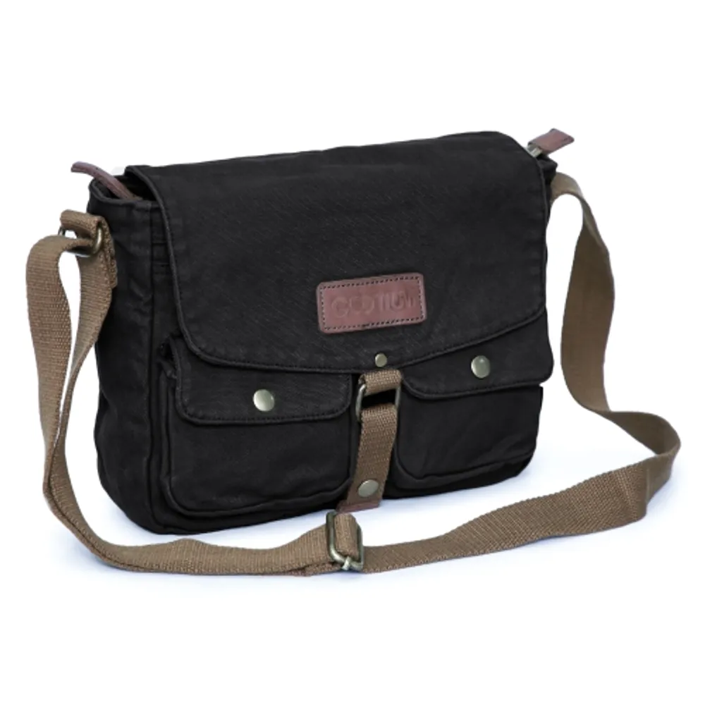 Gootium Canvas Messenger Bag Vintage Crossbody Shoulder Bag