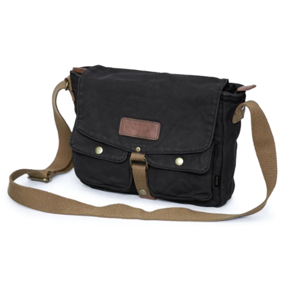 Gootium vintage 2025 canvas messenger bag