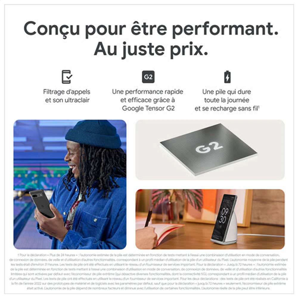 GOOGLE Koodo Google Pixel 7a 128GB - Sea - Monthly Tab GOOGLE Koodo Google Pixel 7a 128GB - Sea - Monthly Tab