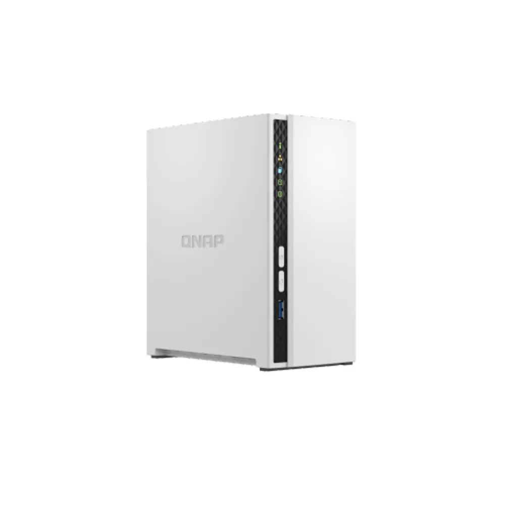 QNAP TS-233-US 2 Bay Affordable Desktop NAS with ARM Cortex-A55 Quad-core  Processor and 2 GB DDR4 RAM (Diskless)