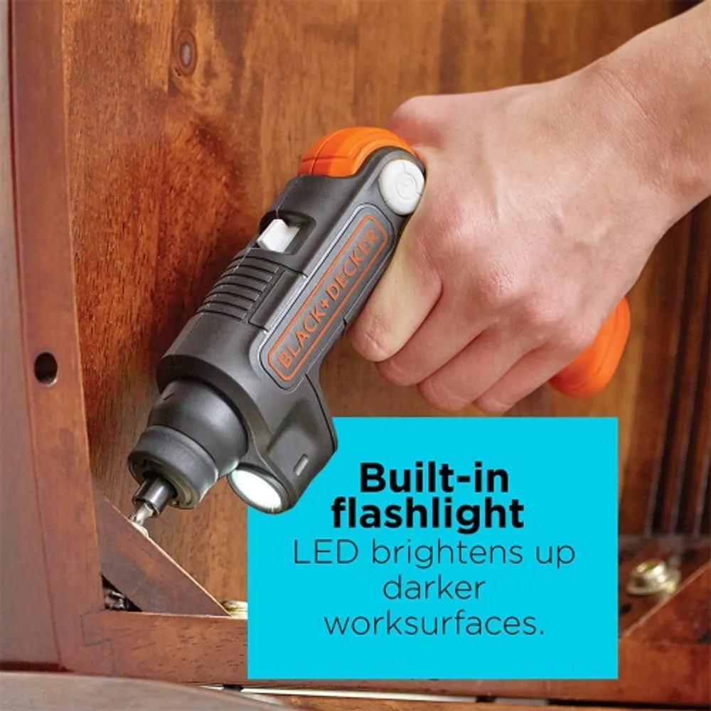 BLACKDECKER BLACK DECKER 4V MAX Cordless Screwdriver with LED