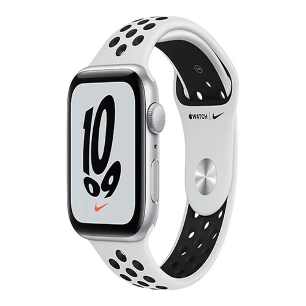 Apple Watch Nike SE, 40mm Silver Aluminum Pure Platinum Black