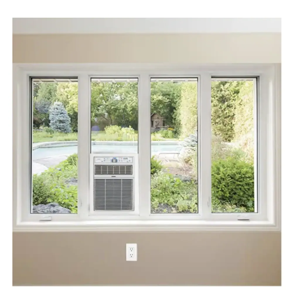 Midea 10,000 BTU 110Volt Slide Casement Window Air Conditioner and Remote in White (MAW10C1AWT