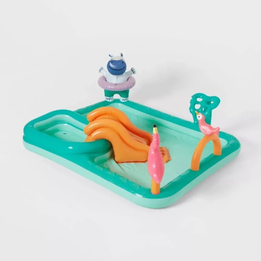 Sun Squad Kids Rainforest Play Center Inflatable Pool