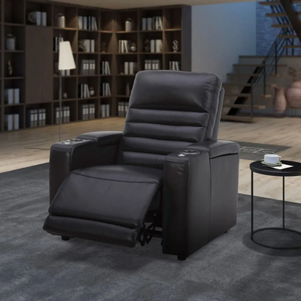 KUKA Prestige Leather Power Home Theater Recliner with Power