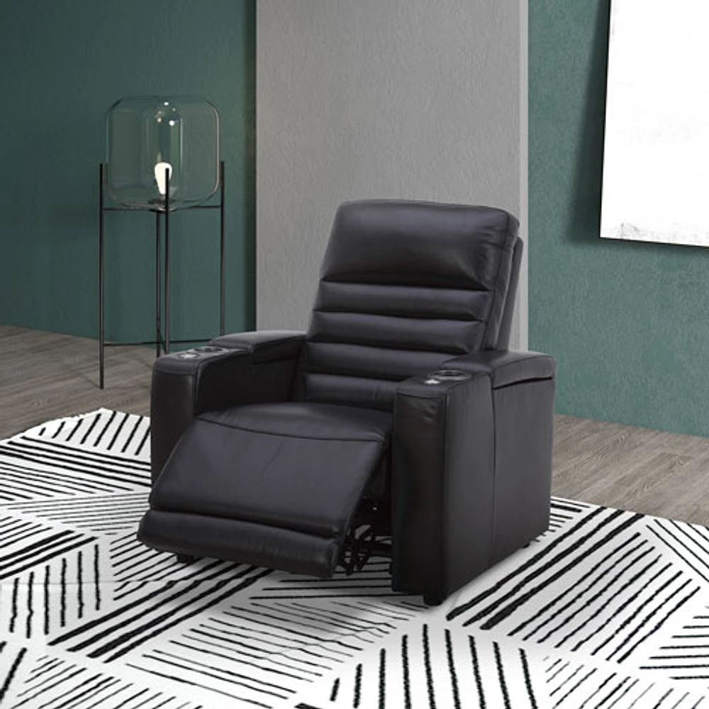 Winthrop top grain leather power home theater recliner best sale