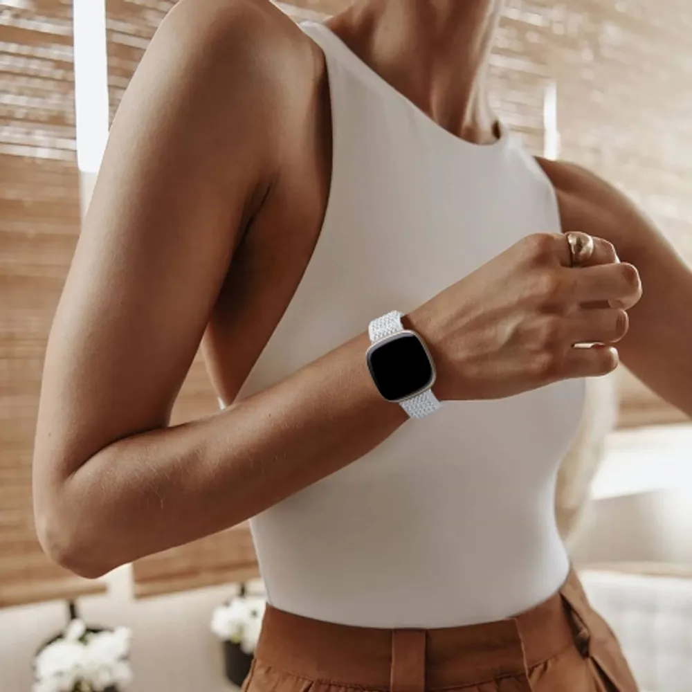 Leather band store for fitbit versa