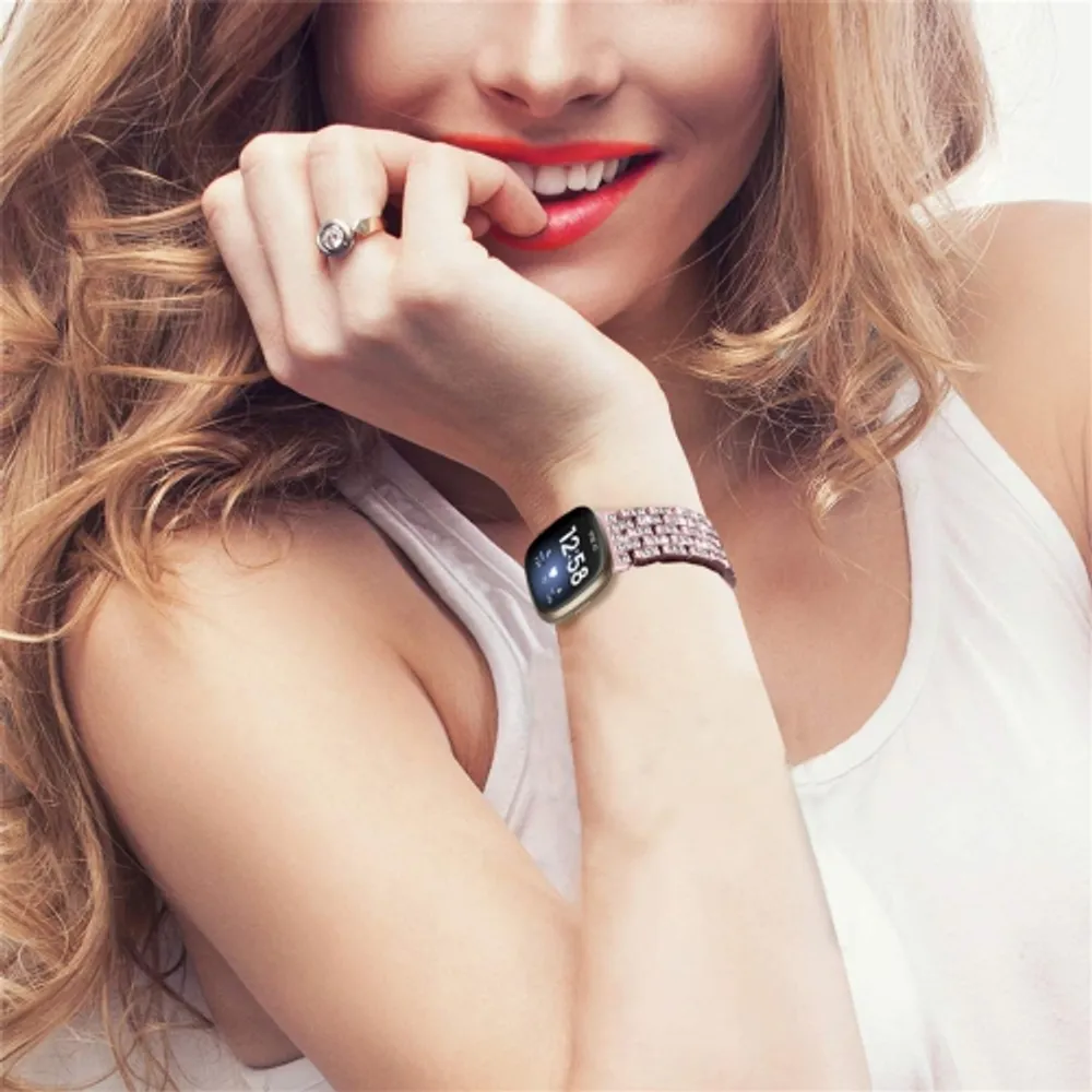 Fitbit band rose gold sale