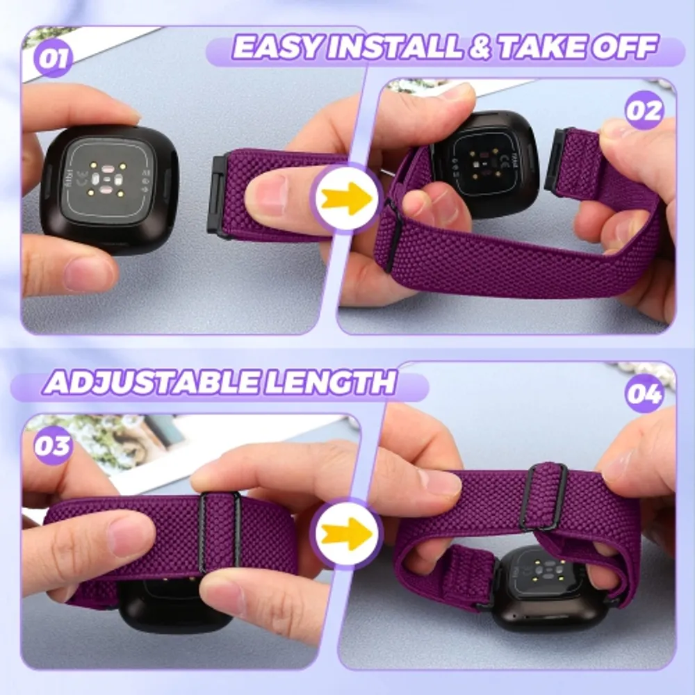 Fitbit versa putting band on shop