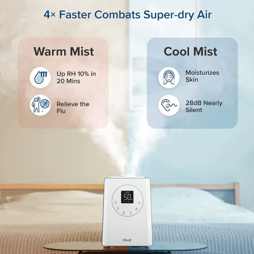 Large warm clearance humidifier
