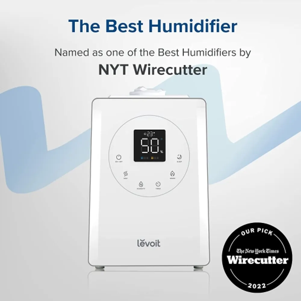 LEVOIT Humidifiers For Bedroom Large Room Home 6L Top Fill Warm