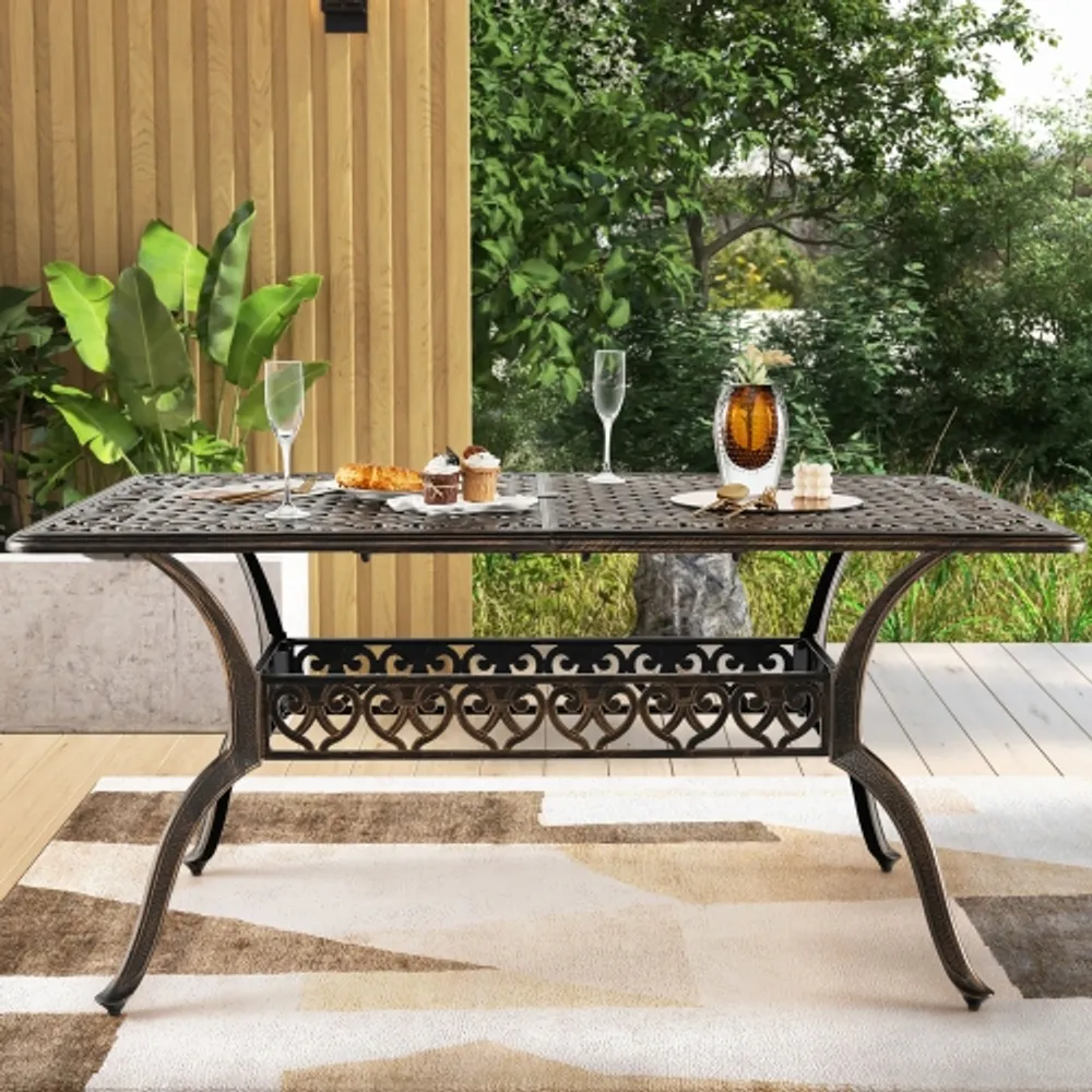 6 person patio clearance dining set with umbrella