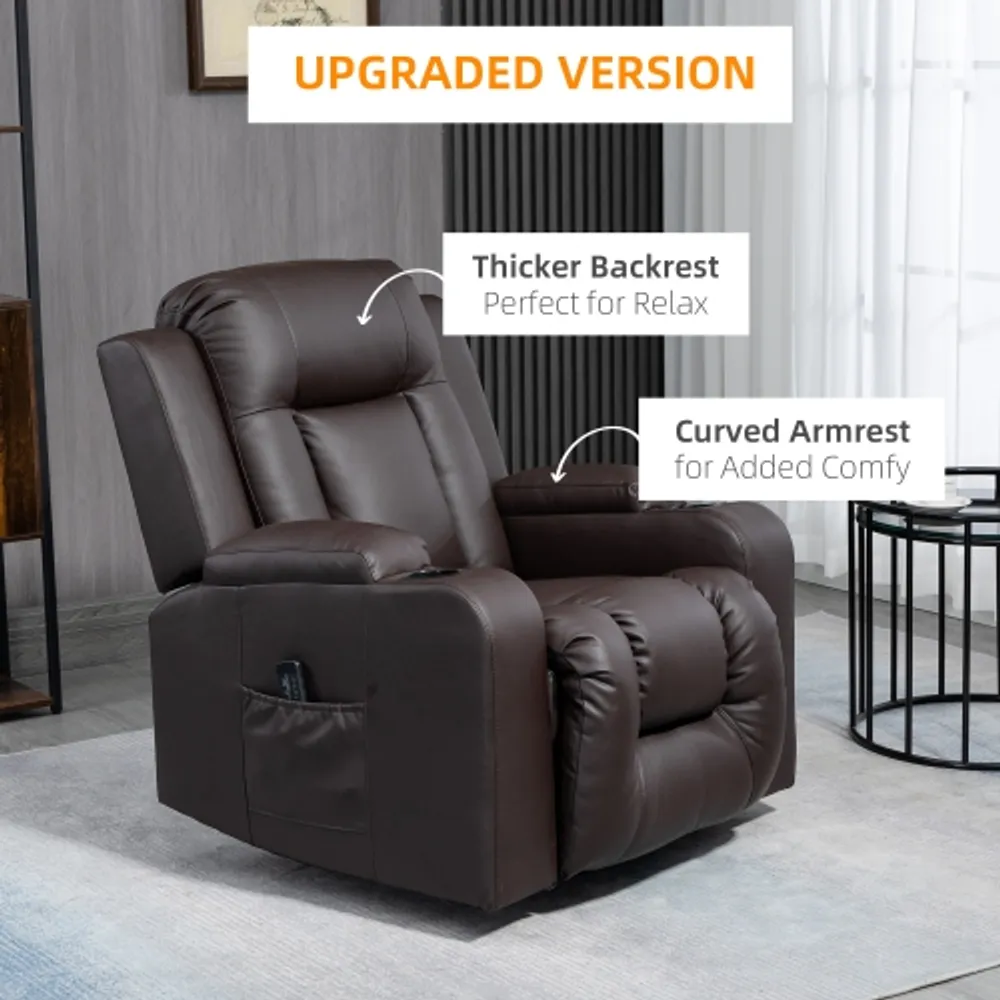 Homcom best sale massage recliner