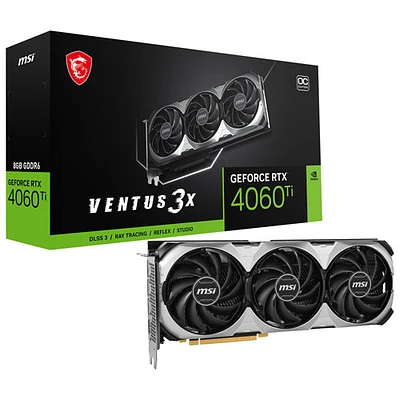 NVIDIA GeForce RTX 4060 Ti 8GB GDDR6 Video Card | Square One NVIDIA GeForce RTX 4060 Ti 8GB GDDR6 Video Card | Square One