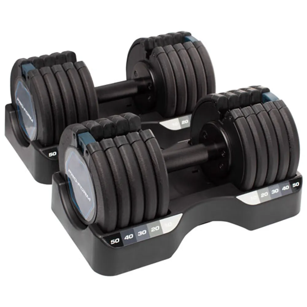 Proform spacesaver adjustable dumbbell hotsell