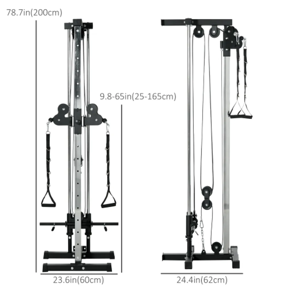 Archon adjustable online dual pulley station