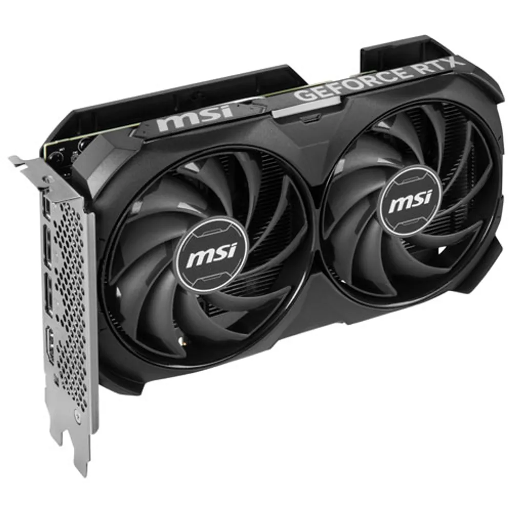 MSI GeForce RTX 4060 Ti Ventus 2X Black OC 8GB GDDR6 Video Card