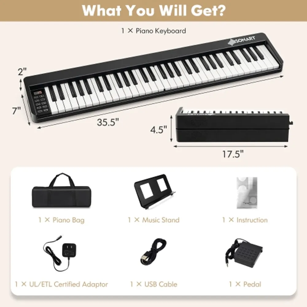 Wireless piano shop keyboard