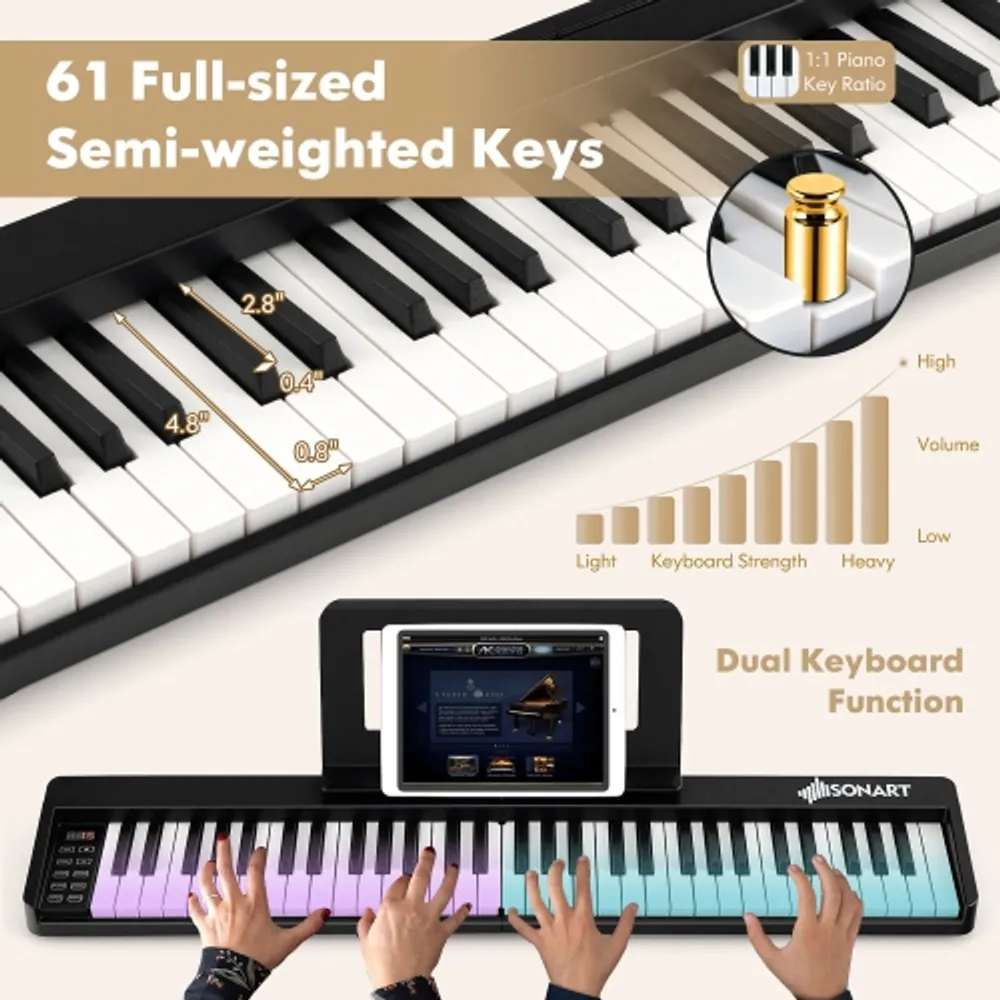 61 key shop weighted keyboard
