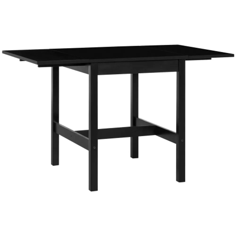 Foldable Solid Wood Dining Table, Drop Leaf Table for Small Spaces, Folding Table for