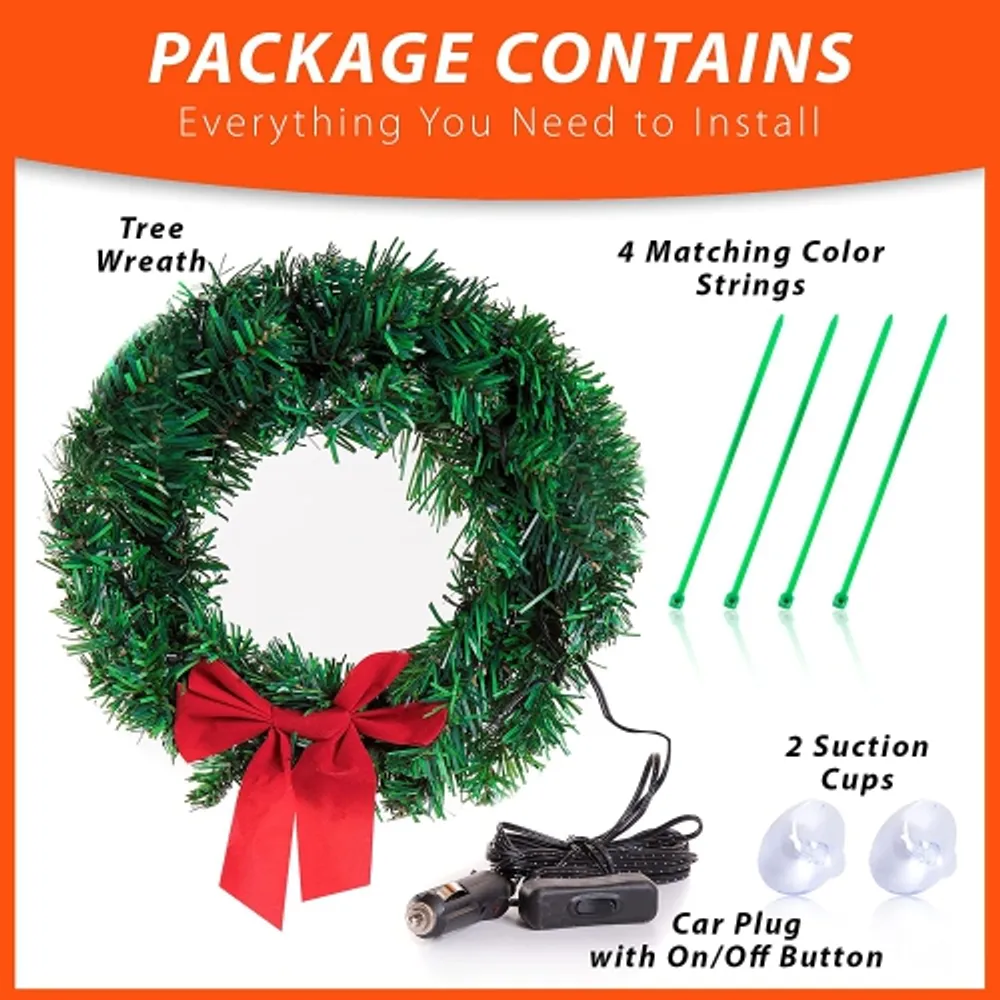 12 volt store christmas wreath