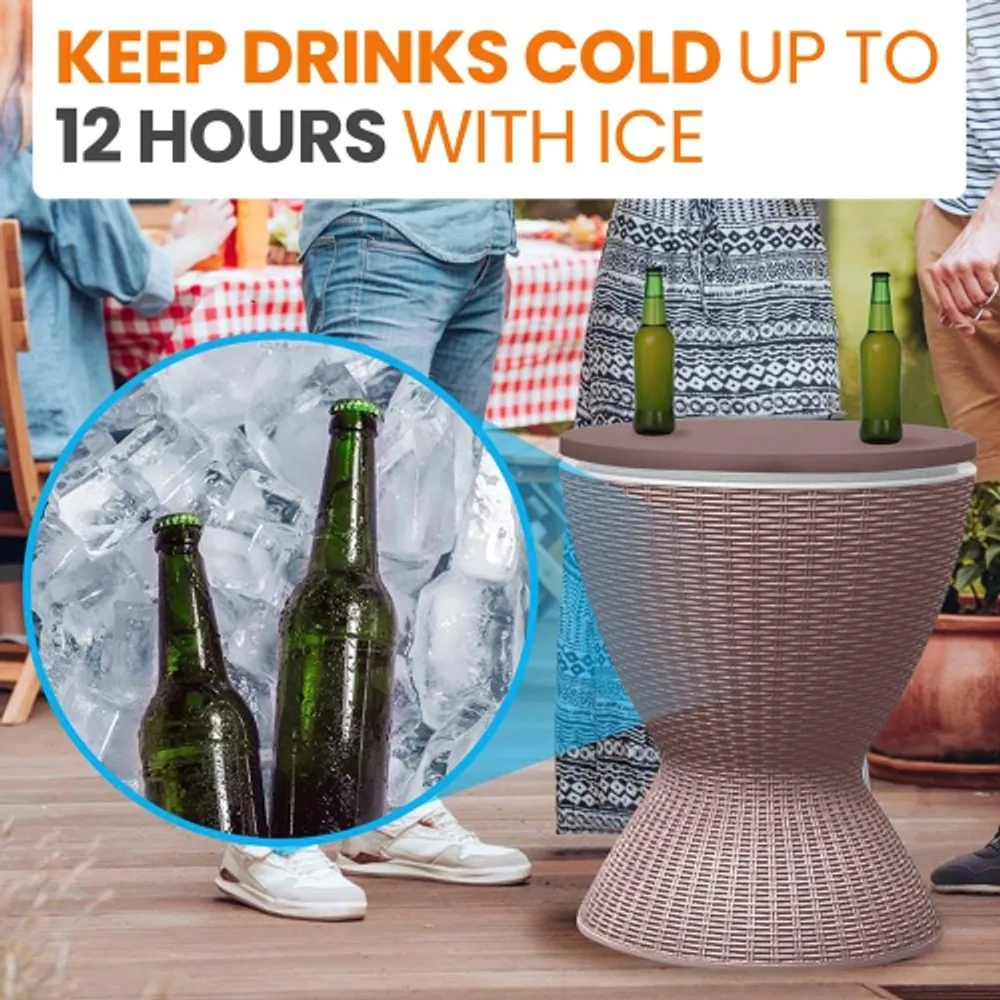 Rattan cheap beer cooler