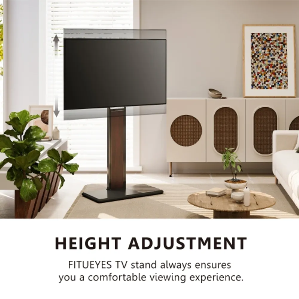 Fitueyes swivel discount tv stand