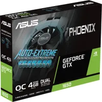 ASUS Video Card PH-GTX1650-O4GD6-P-EVO GeForce GTX 1650 EVO OC 4GB