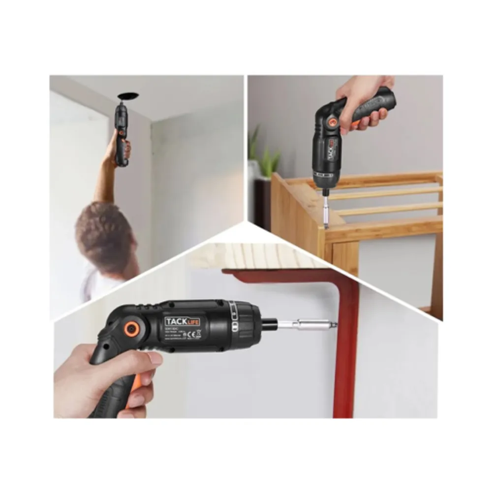 TACKLIFE Cordless Screwdriver with 30 Piece Bit Set SDH13DC