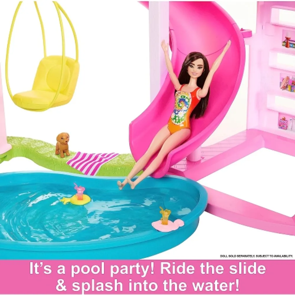 Barbie house top and pool