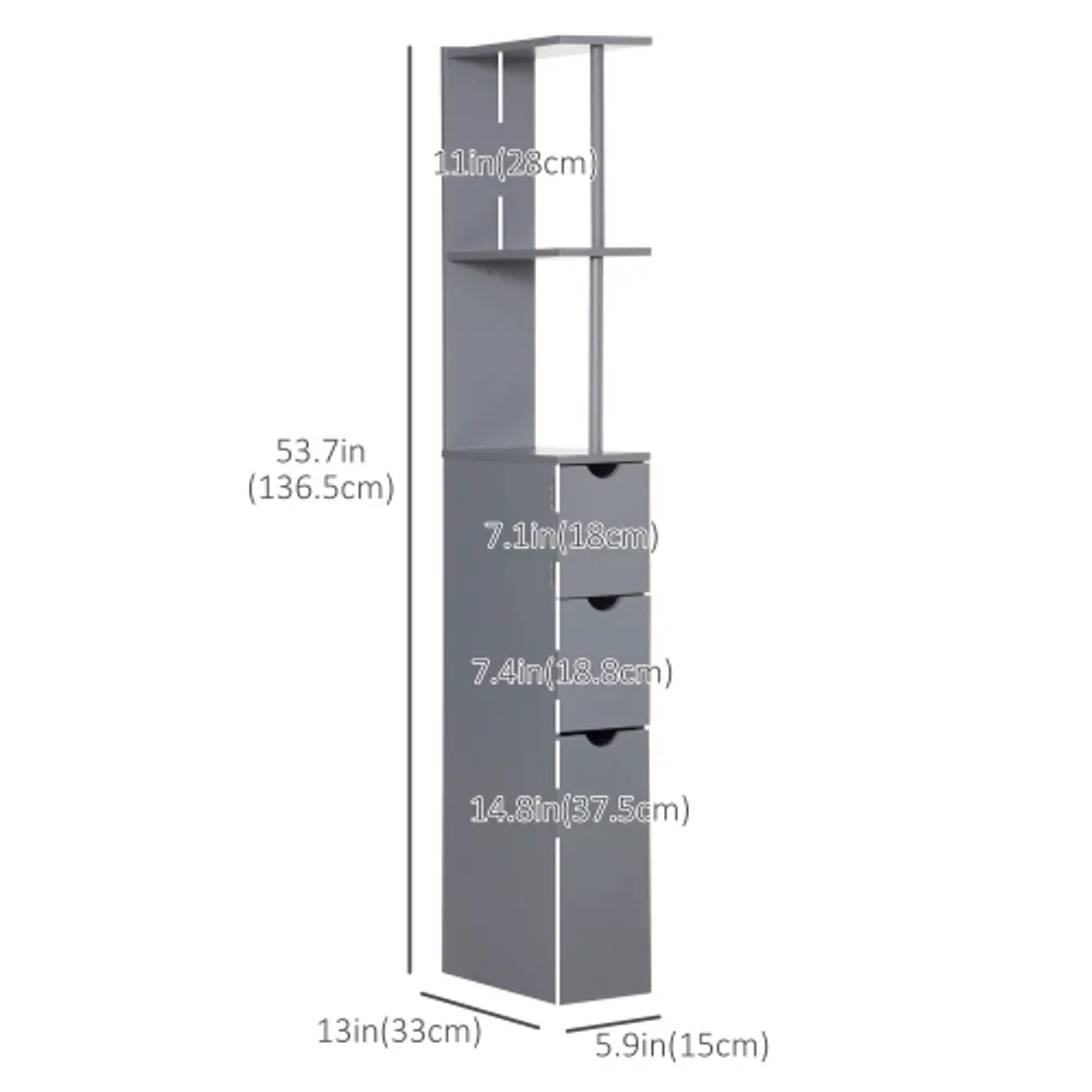 Narrow deals bathroom storage