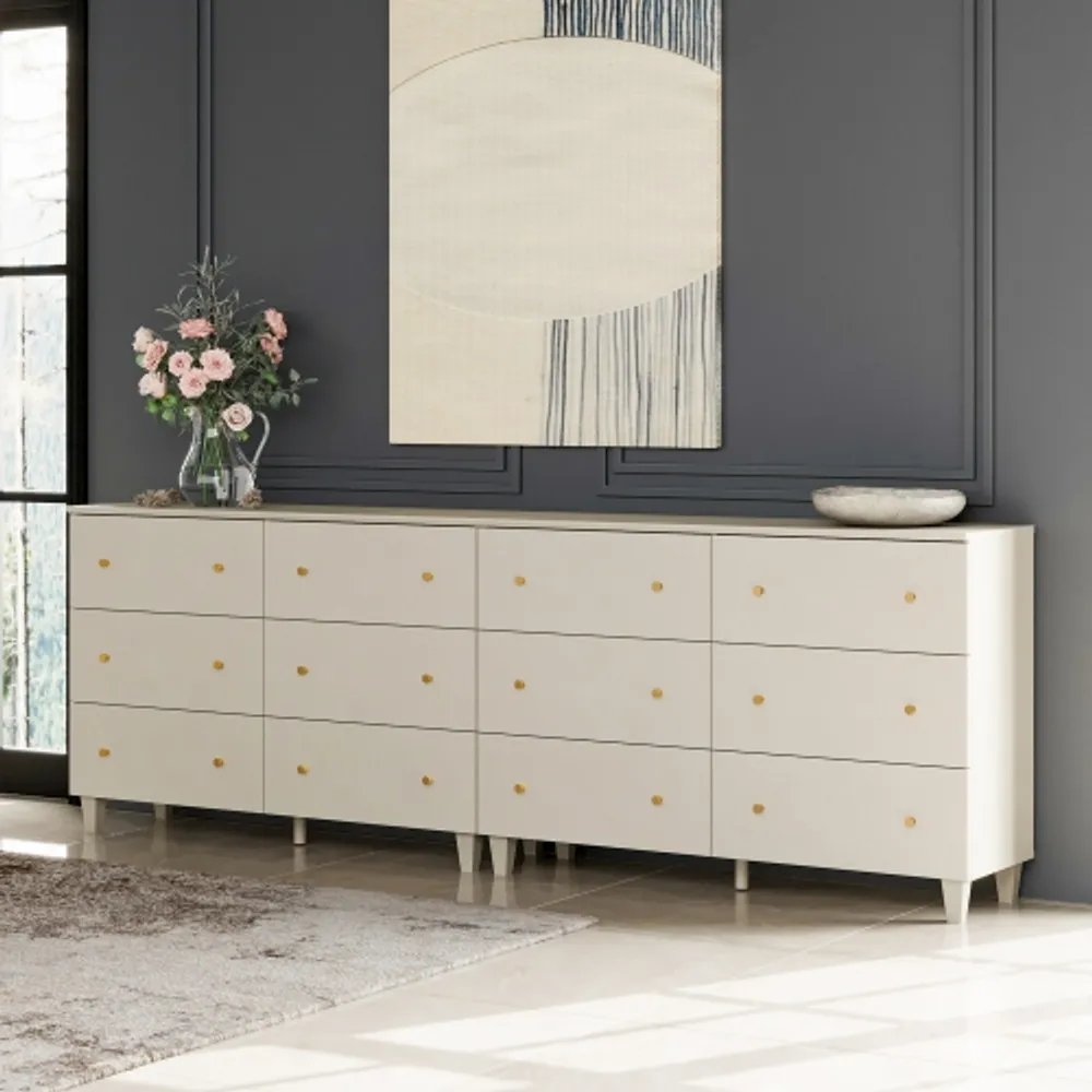 Beige wood shop dresser