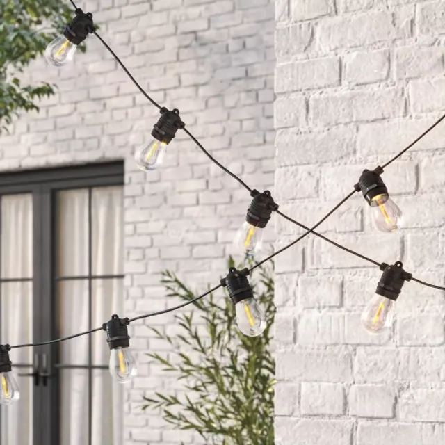 SMITH HAWKEN Drop Socket Solar Led String Lights With Edison