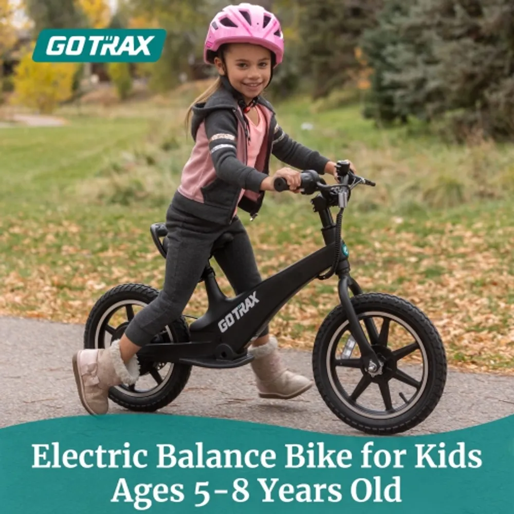 GOTRAX V14 Black Kids Electric Balance Bike by GOTRAX For 5