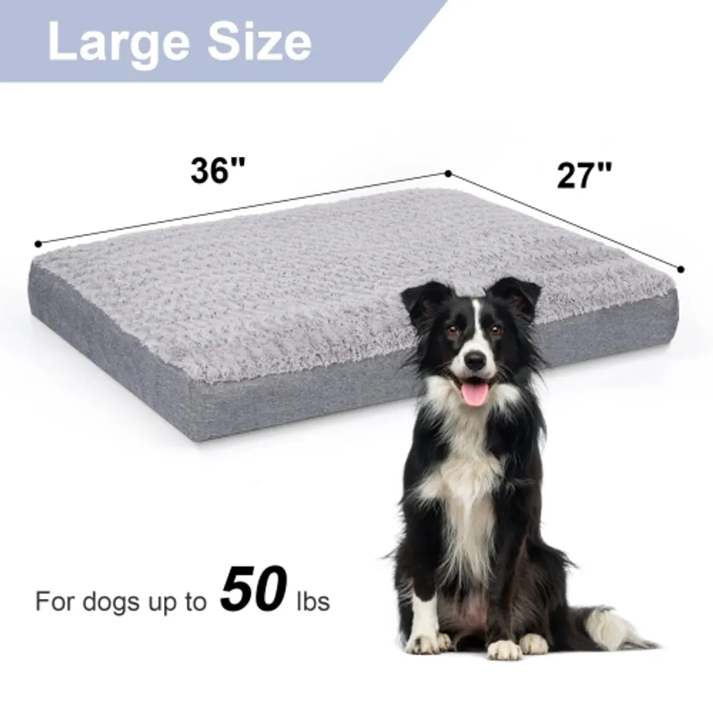 HLD Dog Bed Washable Dog Beds for Large Dogs Up to 70lbs Ultra
