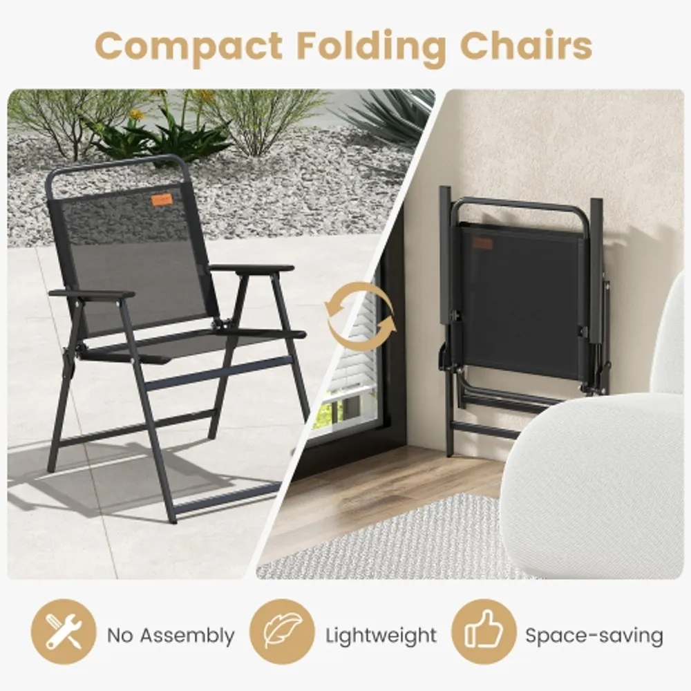 Lightweight outdoor shop folding chairs