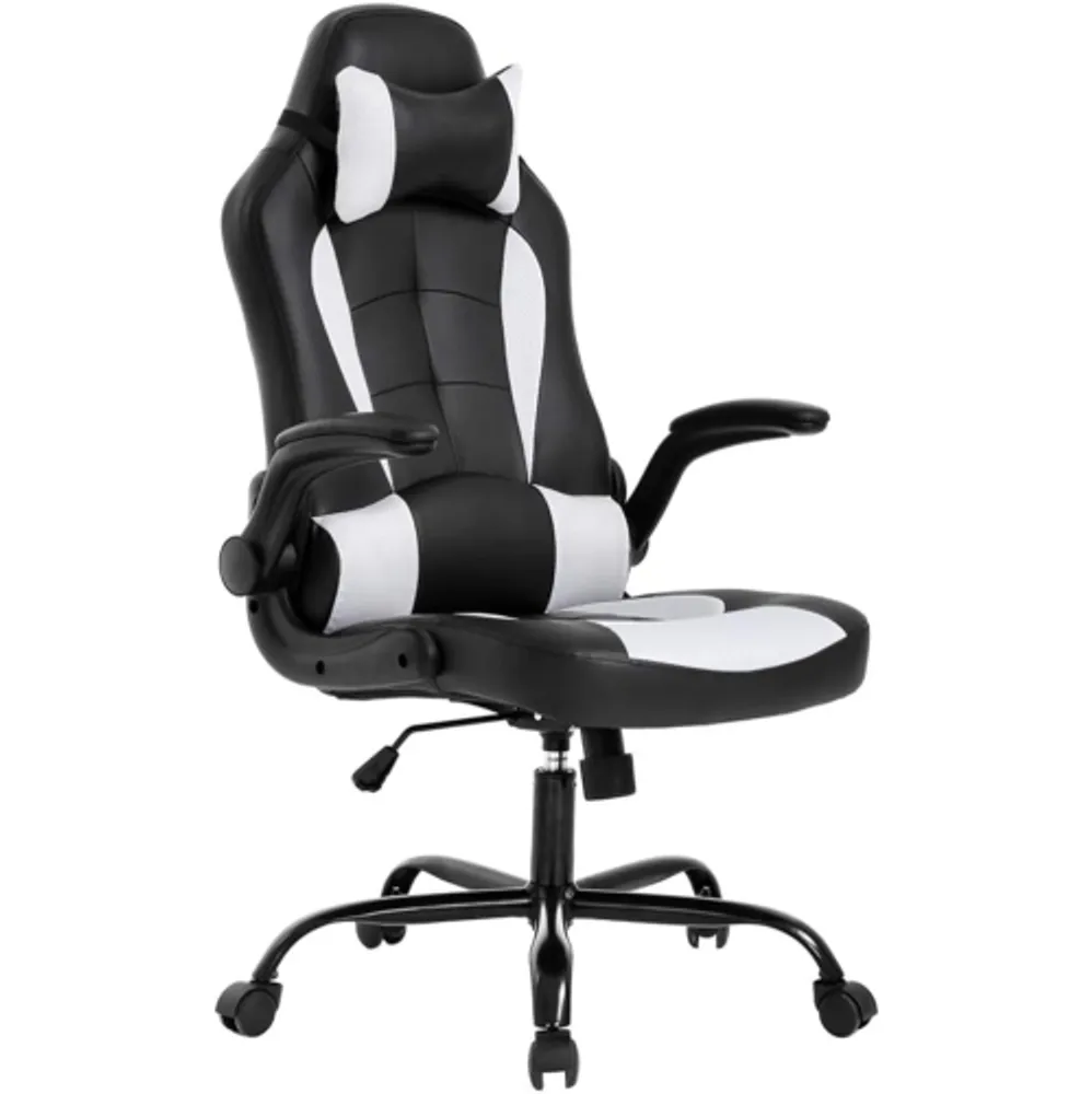 White office chair high back computer racing gaming chair ergonomic best sale chair