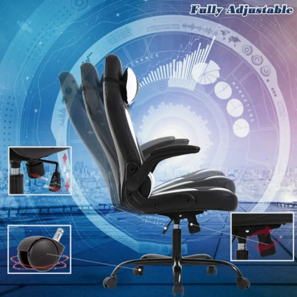 Bestoffice office chair pc gaming chair desk on sale chair ergonomic pu leather executive chair lumbar support