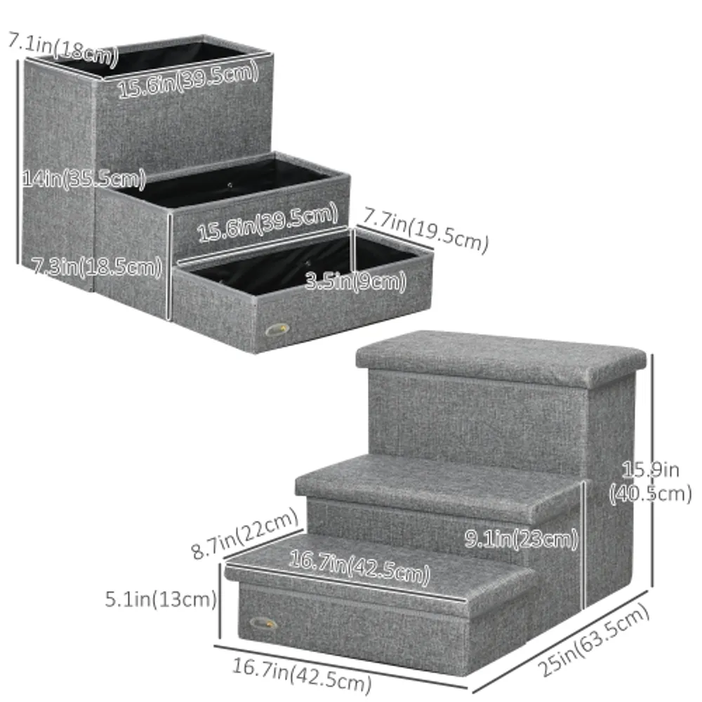 Wooden pet hotsell stairs with storage