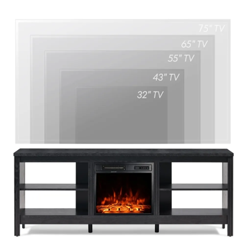43 inch tv shop stand with fireplace