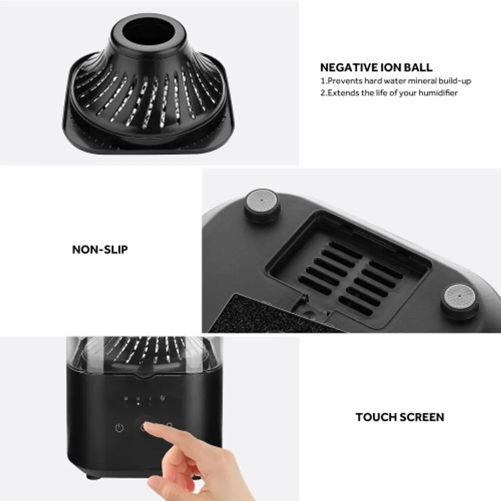LIVINGBASICS 4.5L Quiet Ultrasonic Cool Mist Humidifier WiFi