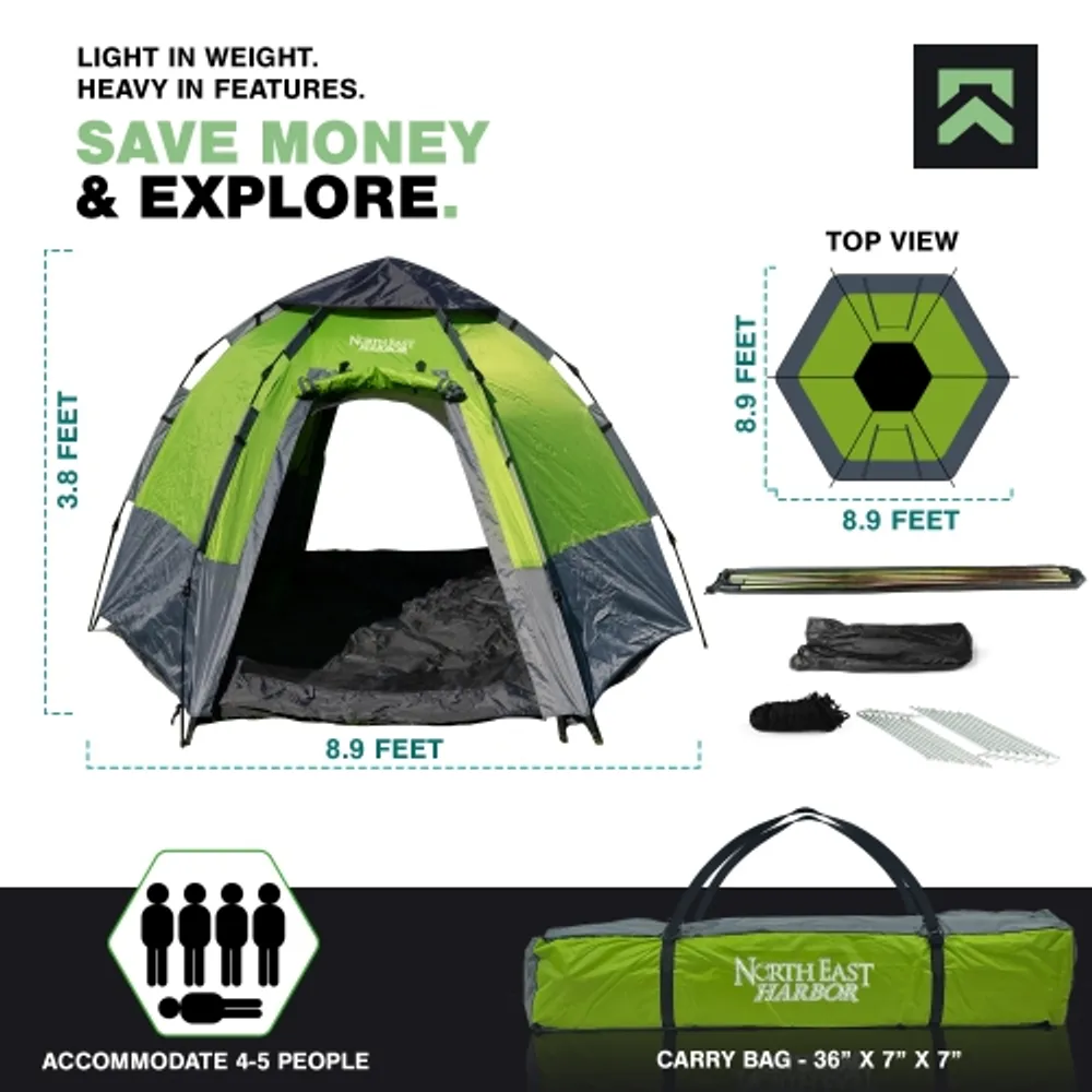 KNOX Instant Tent for Camping Easy Set Up Easy Pop Up Beach Tent