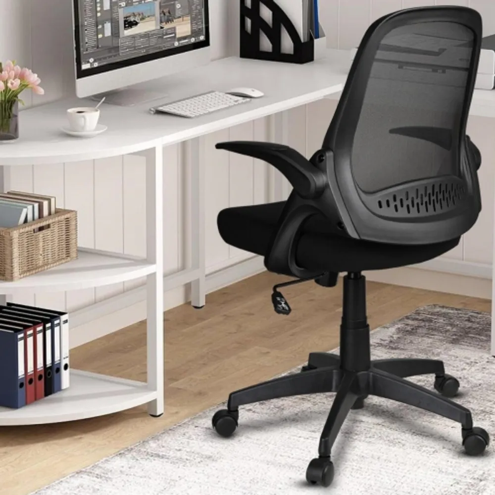 MOUSTACHE 360 Swivel Ergonomic Rolling Office Chair with Flip up