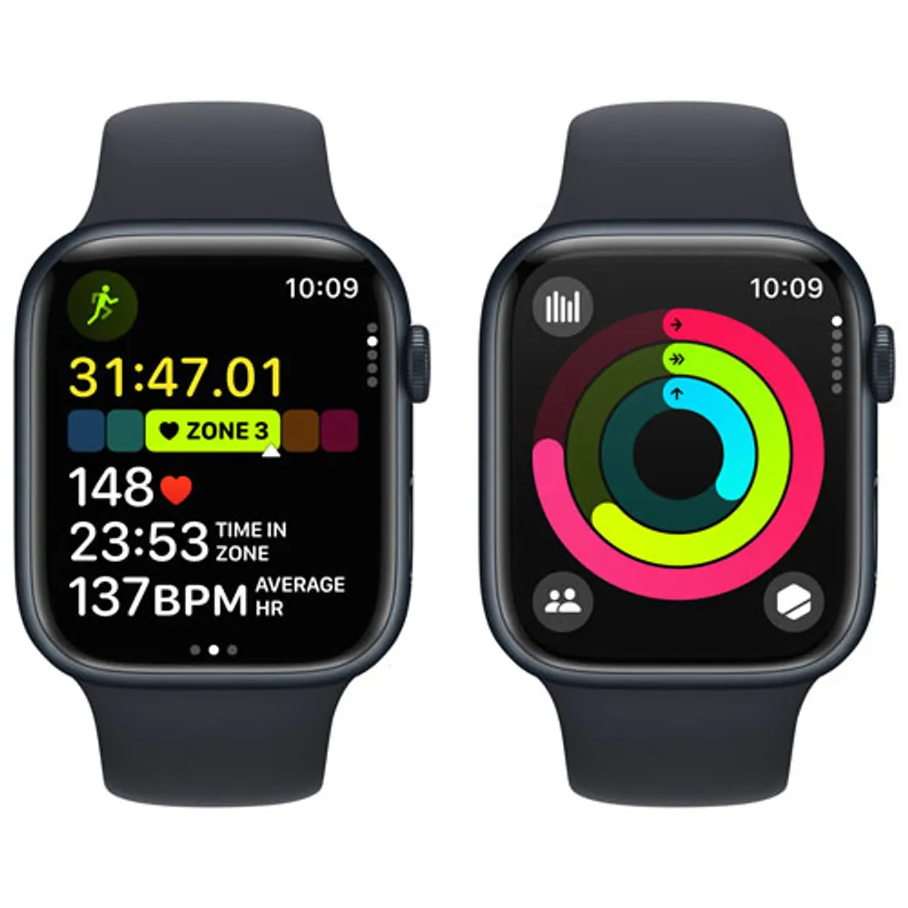Apple Watch Series 9 GPS 45mm Midnight Aluminium Case with