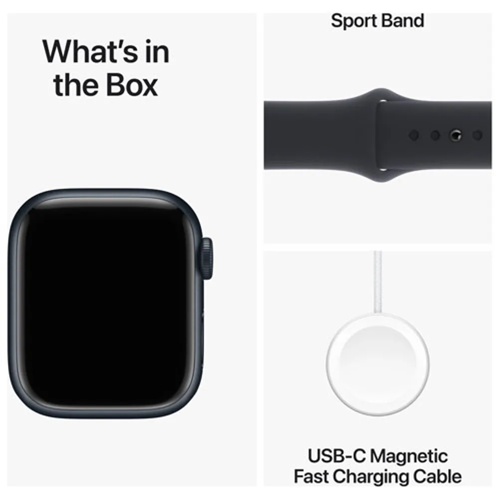 Apple Watch Series 9 (GPS + Cellular) 41mm Midnight Aluminium Case