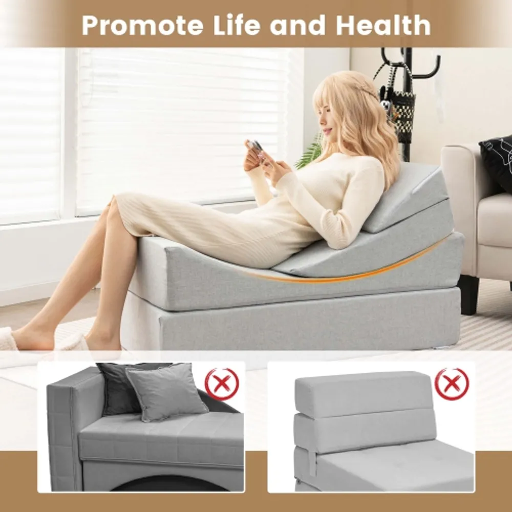 Costway folding sofa on sale chair