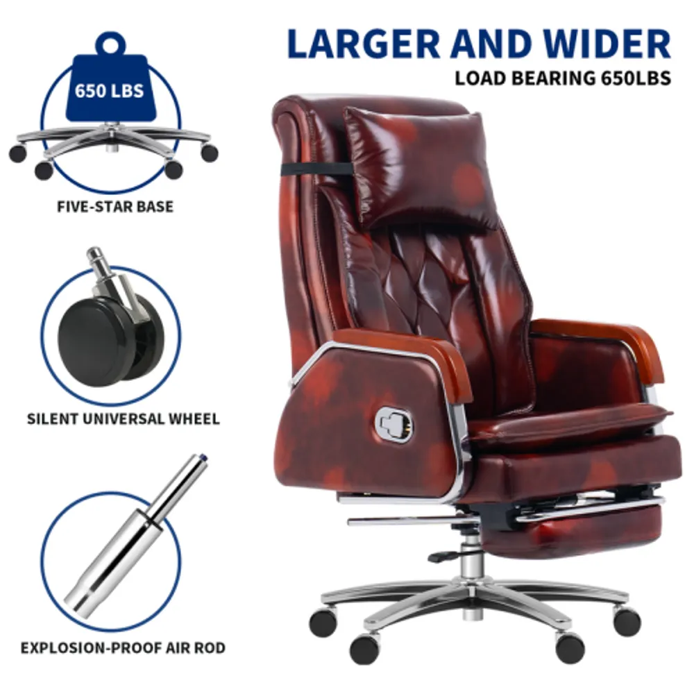 Genuine leather massage 2025 chair