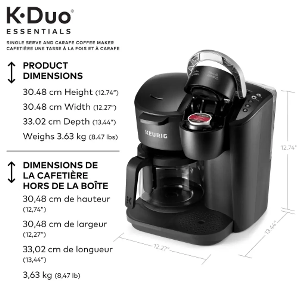 Keurig carafe and single serve sales