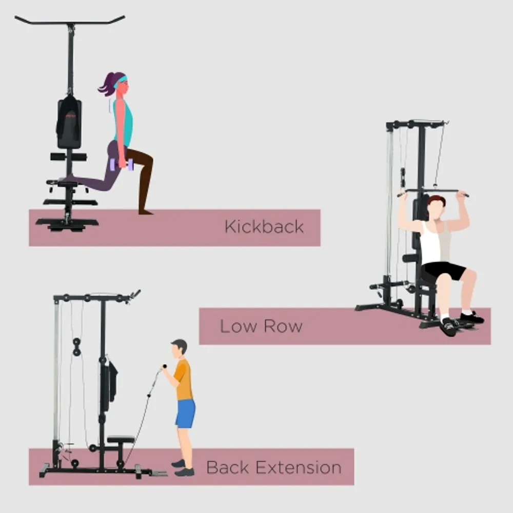 Soozier exercise on sale pulldown weight machine