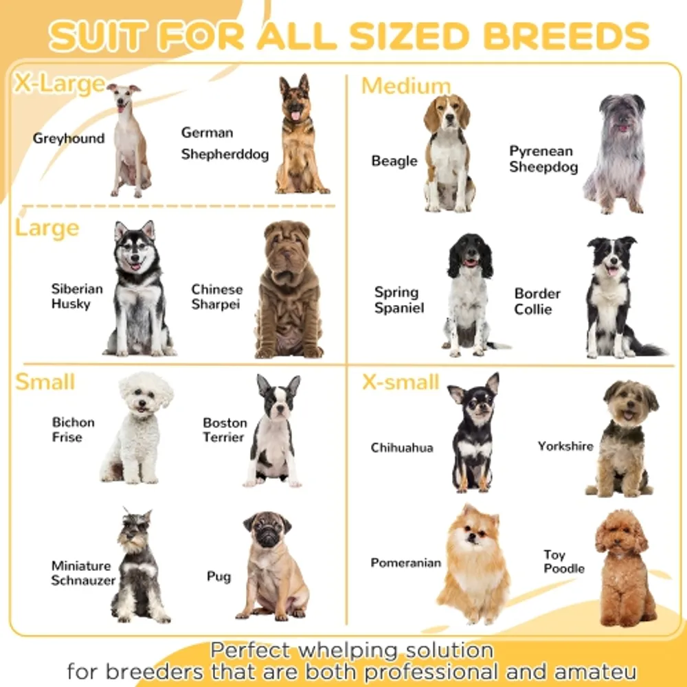 PawHut Whelping Box for Dogs 20